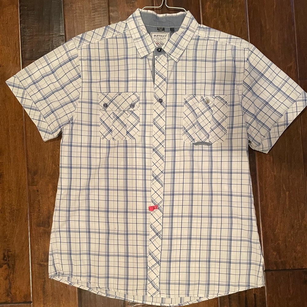 Buffalo David Britton Mens Large Button Down